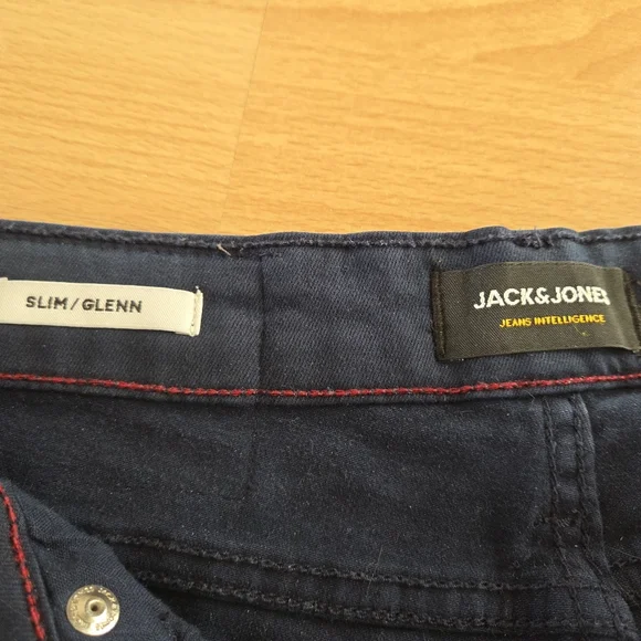 Jack & Jones Dark Blue Slim Glenn Jeans - Picture 5 of 6